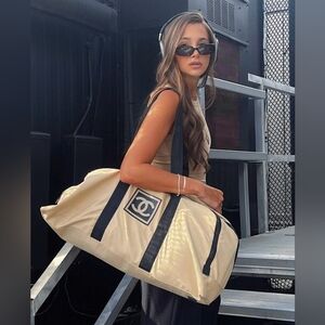 Authentic Chanel Sport Line Boston Travel Bag